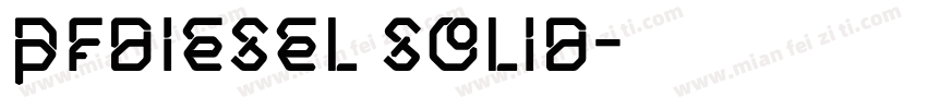 PFDiesel Solid字体转换